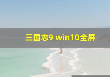 三国志9 win10全屏